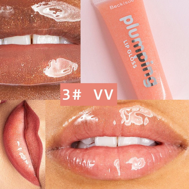 Moisturizing Gloss Plumping Lip Gloss Lip Plumper Makeup Glitter Nutri –  Flozmall